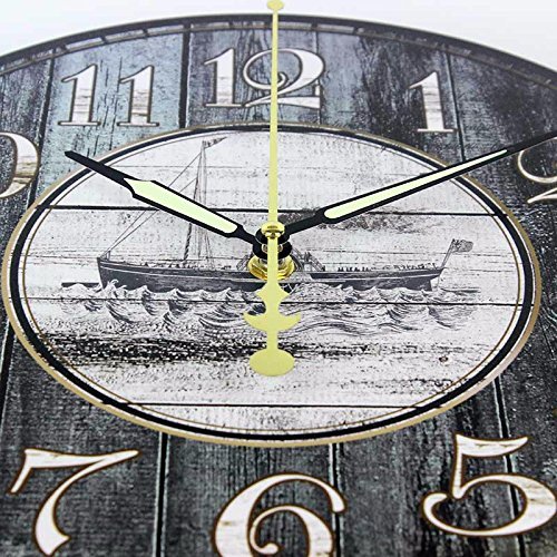 Retro style living room wall decoration watches absolutely silent wall clock vintage home decor unique N2