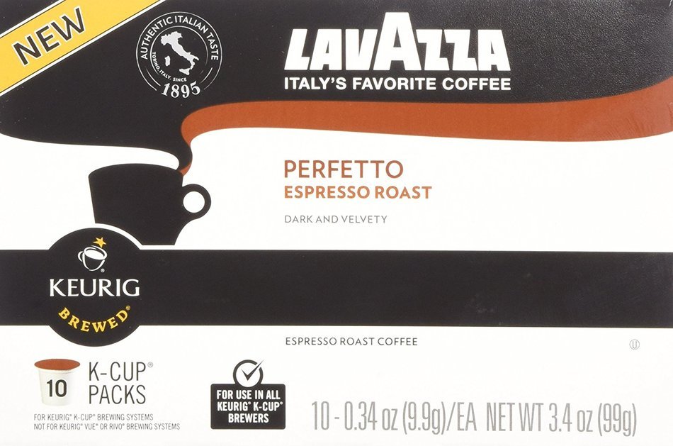LavAzza, K-Cup, Single Serve, Perfetto, Espresso Roast, 10 Count, 3.4oz Box (Pack of 3) (Perfetto)