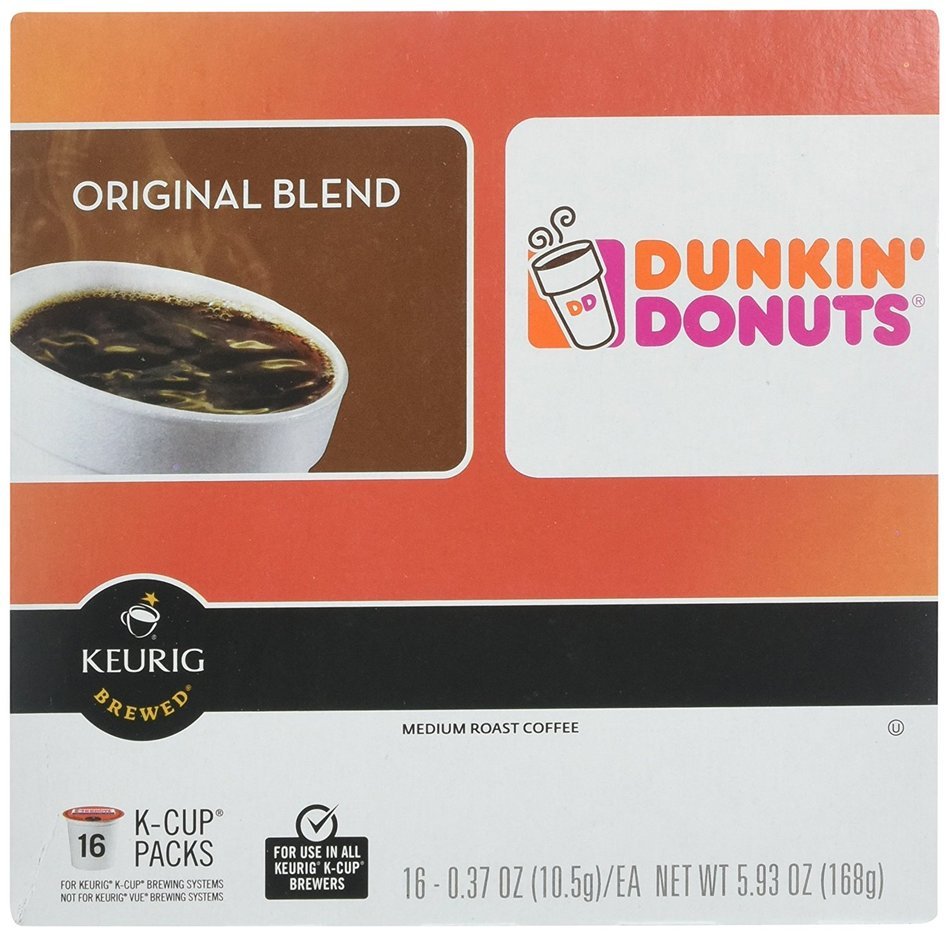 32 Count - Dunkin Donuts Original Flavor Coffee K-Cups For Keurig K Cup Brewers (2 boxes of 16 k cups) N5