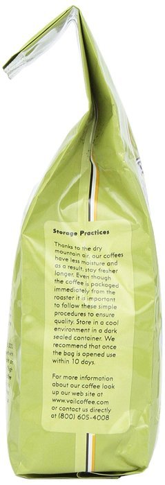 Vail Mountain Coffee & Tea Meadow Mountain Blend Ground Coffee, 12 Ounce Bag