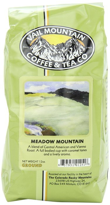 Vail Mountain Coffee & Tea Meadow Mountain Blend Ground Coffee, 12 Ounce Bag N2
