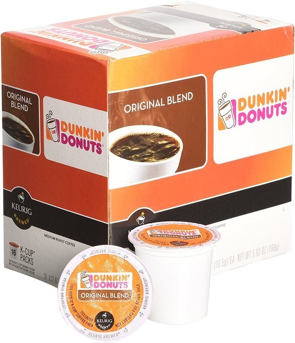 32 Count - Dunkin Donuts Original Flavor Coffee K-Cups For Keurig K Cup Brewers (2 boxes of 16 k cups) N7