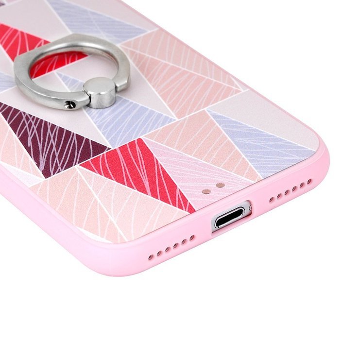 Badalink iPhone 7 Case (4.7") 360 Degree Rotating Ring Holder Kickstand Shockproof Soft TPU Rubber Bumper Frame... N52