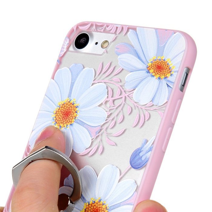 Badalink iPhone 7 Case (4.7") 360 Degree Rotating Ring Holder Kickstand Shockproof Soft TPU Rubber Bumper Frame... N56