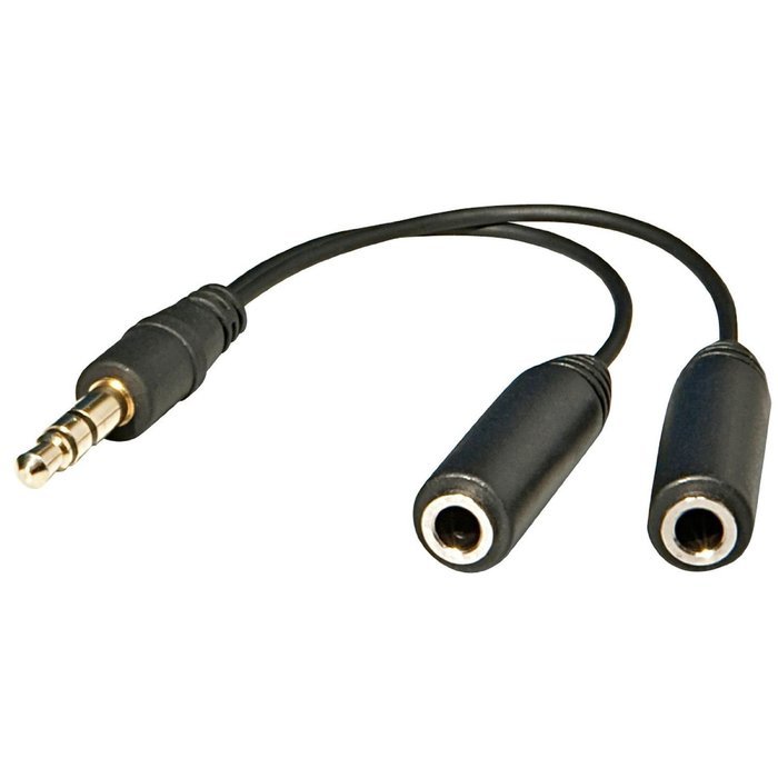 Orsett 3.5MM Nickel Plated Stereo Audio Splitter (.2m) for iPhone, iPod, Mobile Phone, Laptop, and Headphone Speakers...