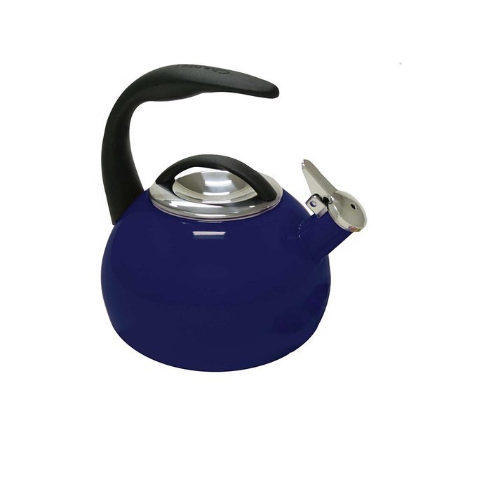Contemporary Style Chantal&reg; Anniversary 2-Quart Tea Kettle in Cobalt Blue with High-Carbon Stainless Steel