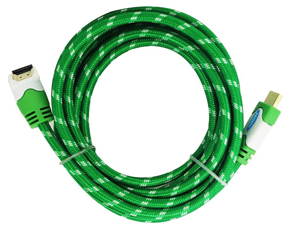 2-PACK Ultra Clarity 10 FEET Cable HDMI 2.0 4K 60Hz Cord with Right Angle Connector Plug 3D HD Ethernet with (... N3