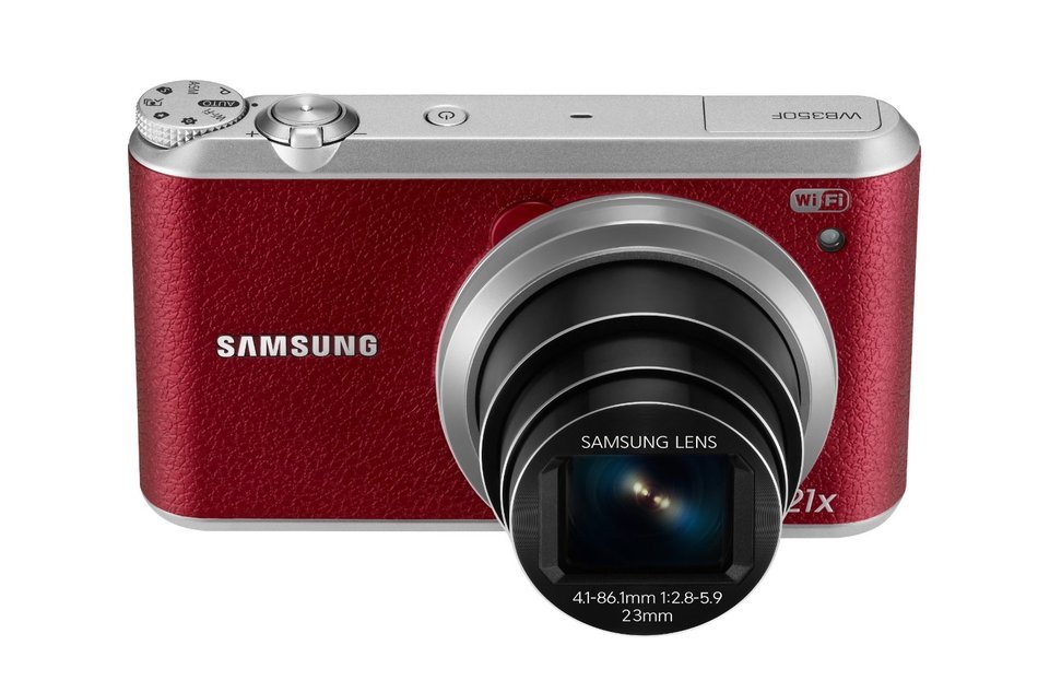 Samsung WB350F 16.3MP CMOS Smart WiFi & NFC Digital Camera with 21x Optical Zoom and 3.0" Touch Screen LCD and... N19