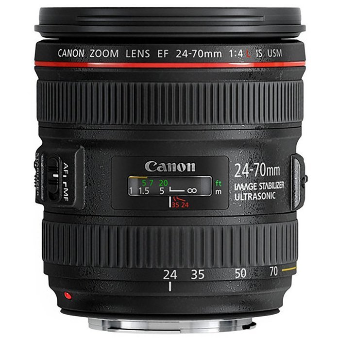Canon EOS 7D Mark II DSLR Camera with Built-In GPS Receiver & Digital Compass + Canon EF 24-70mm f/4L IS USM Lens... N6