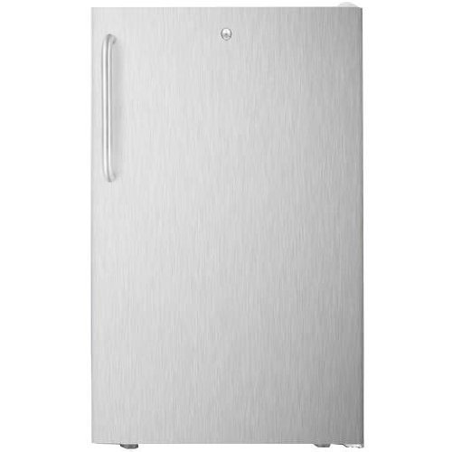 Summit Fs407lbisstb 2.8 Cu. Ft. Capacity Built-in Or Freestanding Compact Freezer - Stainless Steel Door / White...