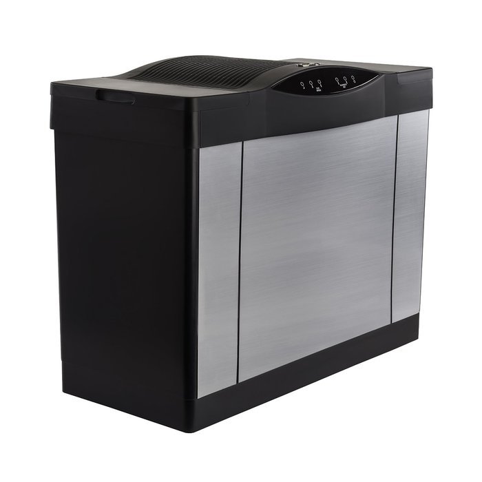 AIRCARE 4DTS 900 Digital Whole-House Console-Style Evaporative Humidifier, Brushed Nickel-Black N4