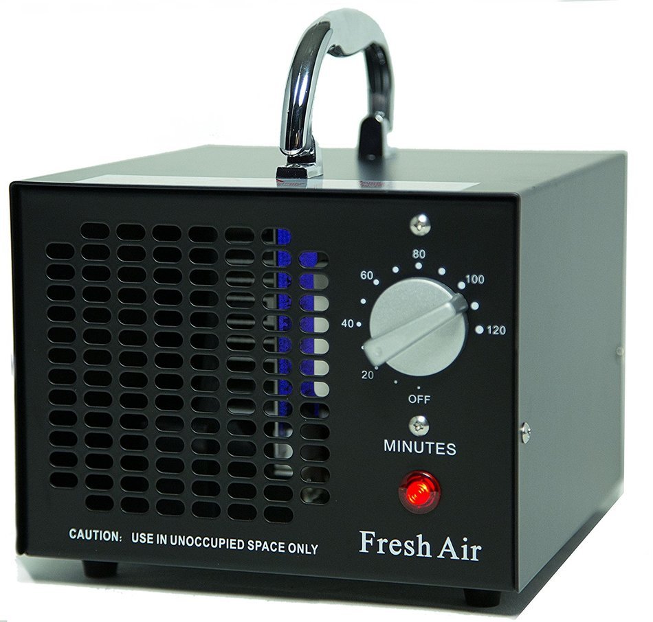 Fresh Air Commercial Air Purifier Ozone Generator 3500mg Cleaner Deodorizer (Black)