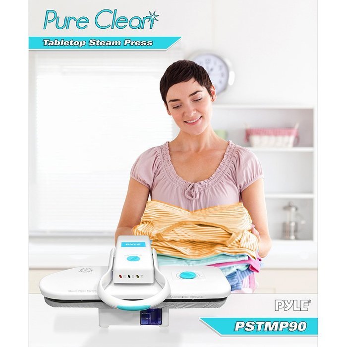 Pyle PSTMP95 Pure Clean Digital Control Table Top Steam Press with Steam Burst Function, Large Ironing Surface... N6