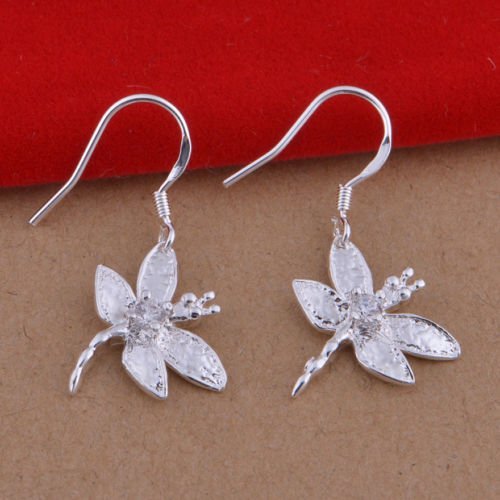 thumbnail image 2 of Beautiful Elegant Jewelry 925 Silver Unique Simple Dangle 2 of 12