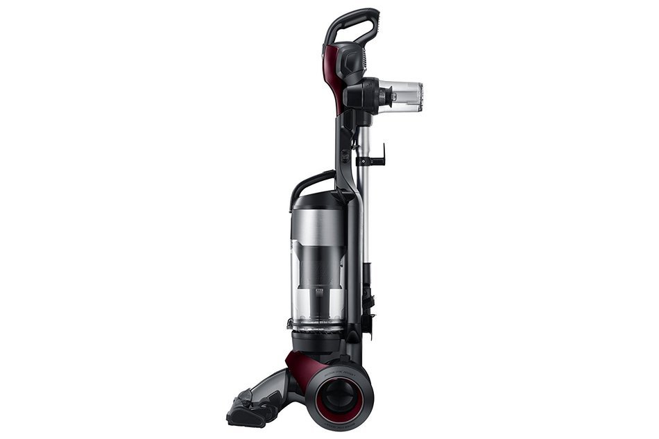 Samsung MotionSync Bagless Upright Vacuum with Detachable Handheld Vac and Built-In Accessories - Refined Wine... N3