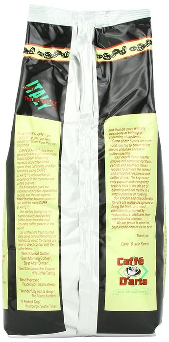 Caffe D'arte Capri Whole Bean Coffee, 5-Pound Foil Bag N5