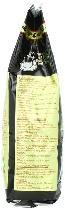 Caffe D'arte Capri Whole Bean Coffee, 5-Pound Foil Bag N6