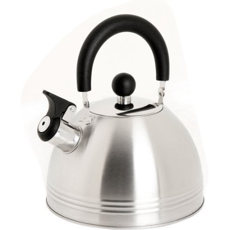 Mr. Coffee Carterton 1.5 qt Stainless Steel Whistling Tea Kettle, 91408.02