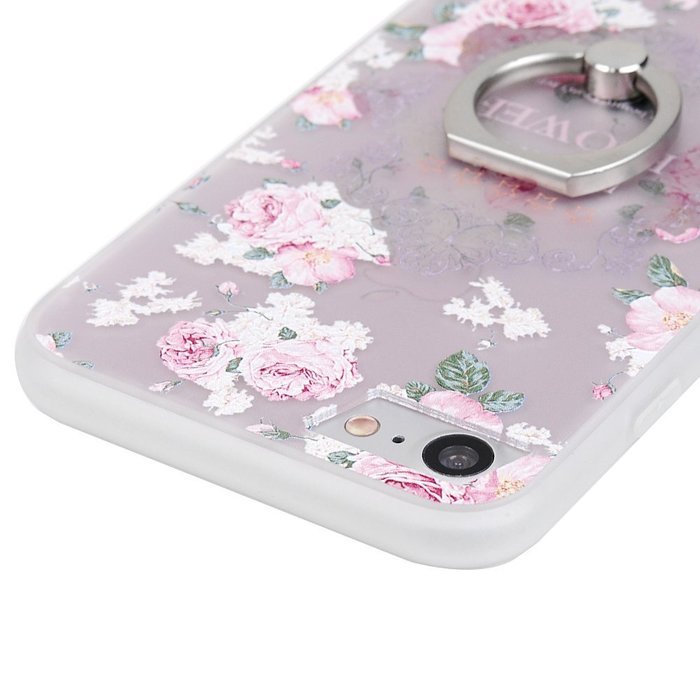 Badalink iPhone 7 Case (4.7") 360 Degree Rotating Ring Holder Kickstand Shockproof Soft TPU Rubber Bumper Frame... N72