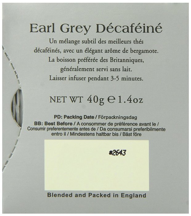 Ahmad Tea Decaffeinated Earl Grey Tea, 20-Count Boxes (Pack of 6)