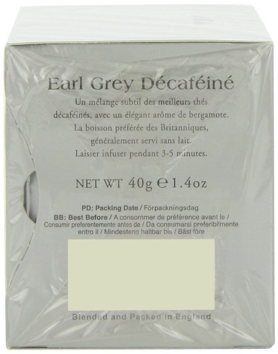 Ahmad Tea Decaffeinated Earl Grey Tea, 20-Count Boxes (Pack of 6) N3