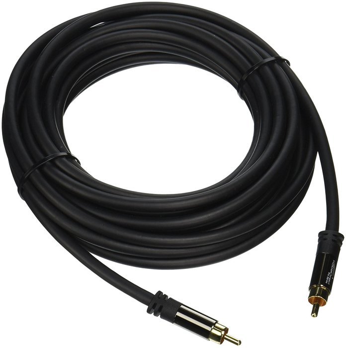 KabelDirekt (6 feet) 1 x RCA Male to 1 x RCA Male Subwoofer / Digital Audio / Video Cable - PRO Series N5