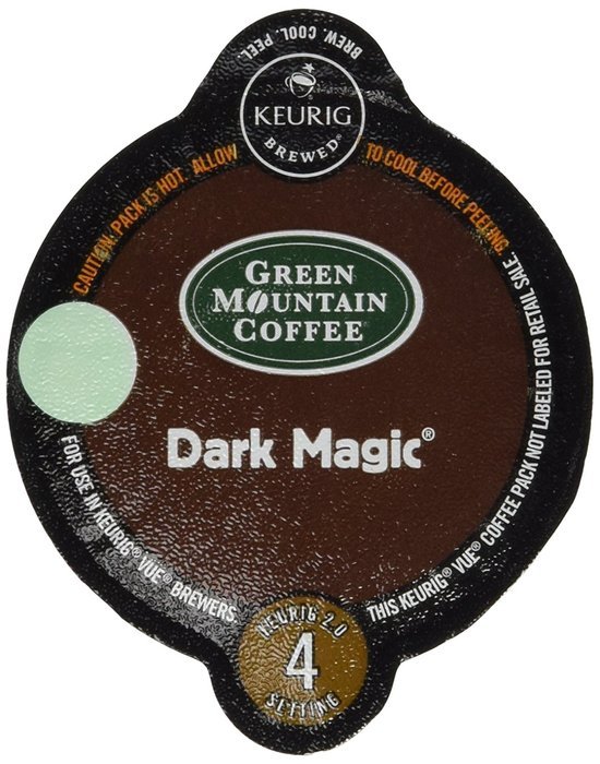 16 Count - Green Mountain Dark Magic Vue Cup Coffee For Keurig Vue Brewers