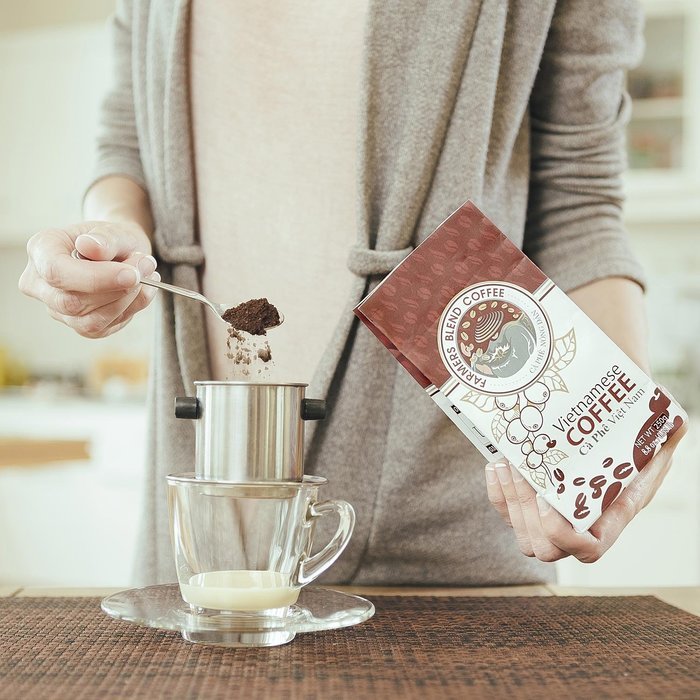Premium Coffee by Farmers Blend Vietnamese Coffee, a Gourmet Coffee and Low Acid Coffee with smooth but bold flavors... N2