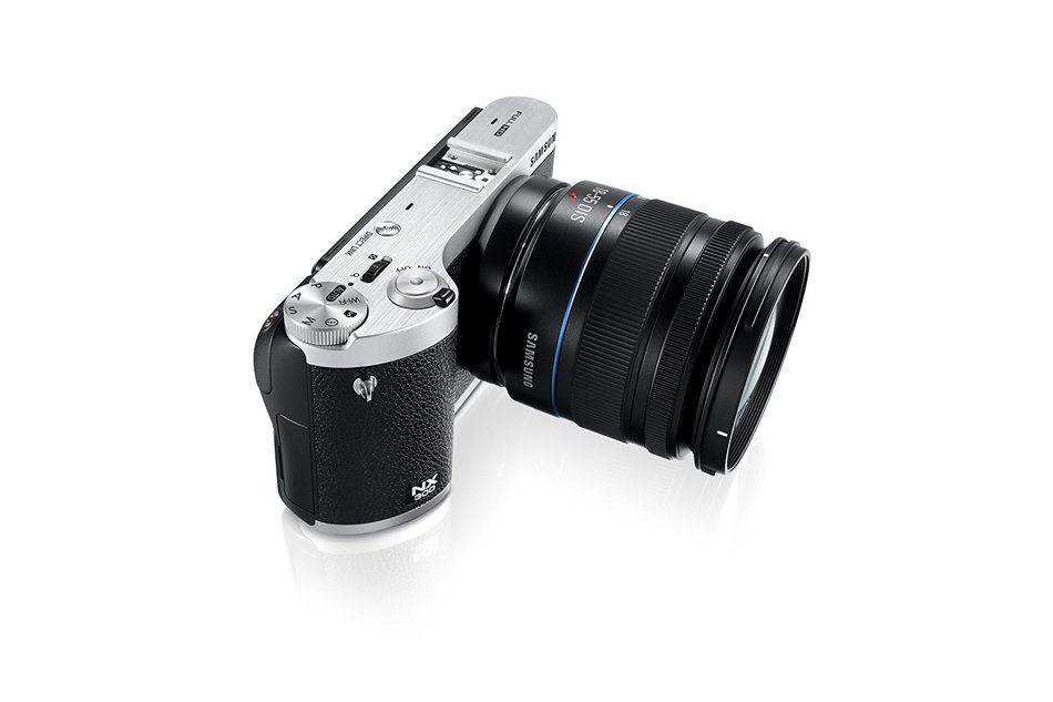 Samsung NX300 20.3MP CMOS Smart WiFi Mirrorless Digital Camera with 18-55mm Lens and 3.3" AMOLED Touch Screen... N8