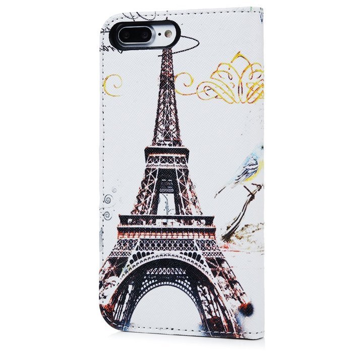 iPhone 7 Plus Case (5.5 inch) - Flip Stand Wallet Case PU Leather Shock-Absorption Soft TPU Inner Bumper Cute... N17
