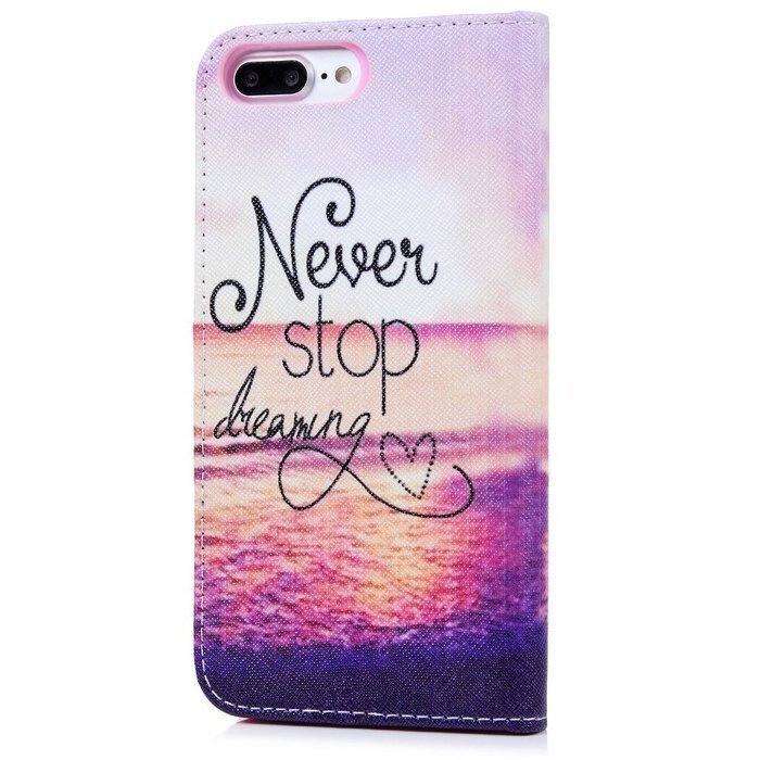 iPhone 7 Plus Case (5.5 inch) - Flip Stand Wallet Case PU Leather Shock-Absorption Soft TPU Inner Bumper Cute... N20