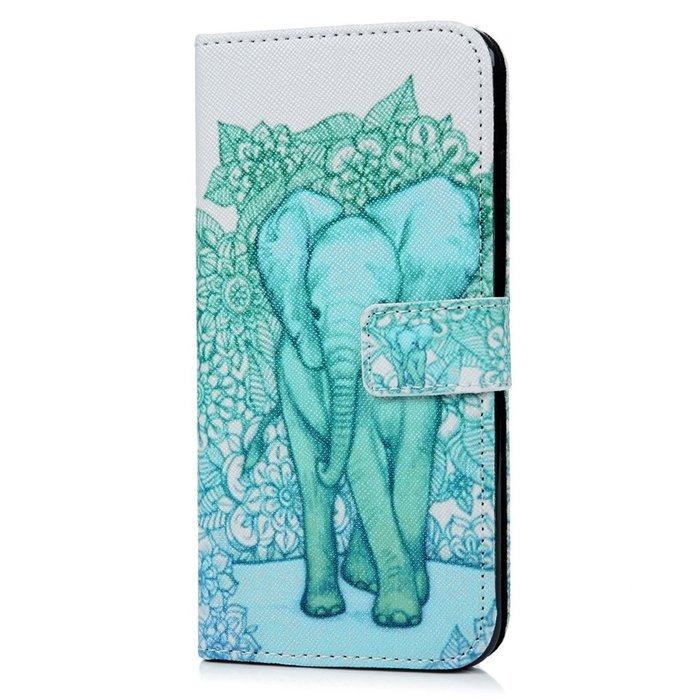 iPhone 7 Plus Case (5.5 inch) - Flip Stand Wallet Case PU Leather Shock-Absorption Soft TPU Inner Bumper Cute... N28