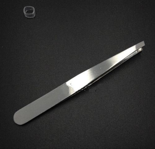 Professional Stainless Steel Eyebrow Tweezerette Tweezer Slant Tip
