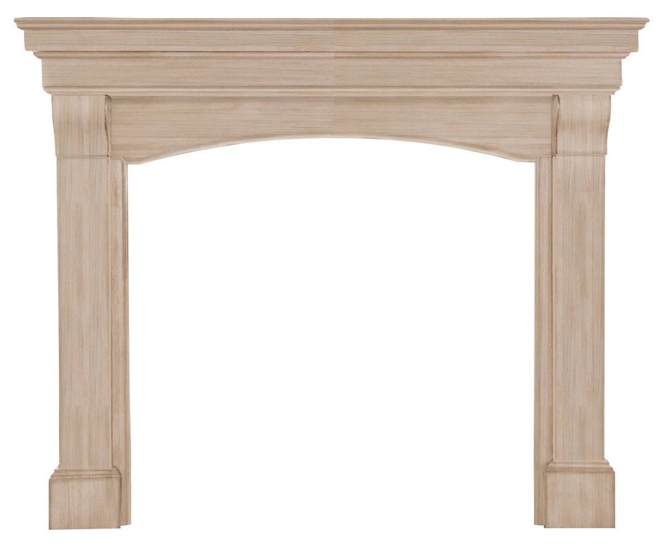 Pearl Mantels 195-48 Blue Ridge Fireplace Mantel, Unfinished with 48-inch Interior Opening
