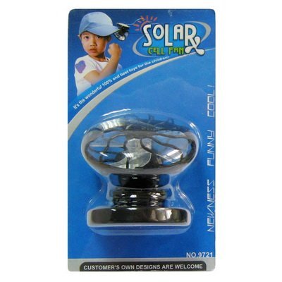 Mini Clip-on Solar Power Cell Travel Cooling Cool Fan by Online-Enterprises