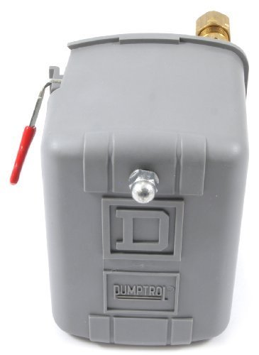 Hubbell Air Compressor Pressure Switch 80-100 Psi - With Unloader & On/Off Lever, 1/4" FPT