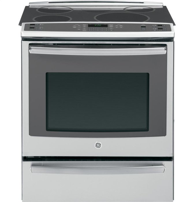 GE PHS920SFSS Profile 30" Stainless Steel Electric Slide-In Induction Range - Convection