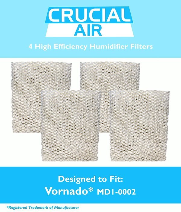 Crucial Air 4 Humidifier Wick Filters Fit Vornado MD1-0002; Fits All Vornado Evaporative Humidifiers; Compare...