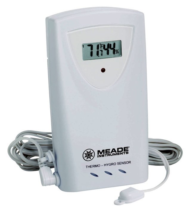 Meade Instruments TS33F-M Temperature and Humidity Sensor with Probe, White