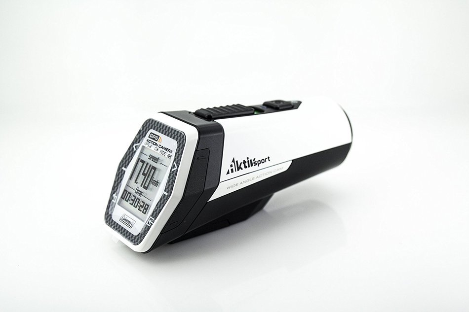 Coleman CX9WP-W AktivSport 1080p HD Action Sports Camera with GPS and Health Stats (White) N4