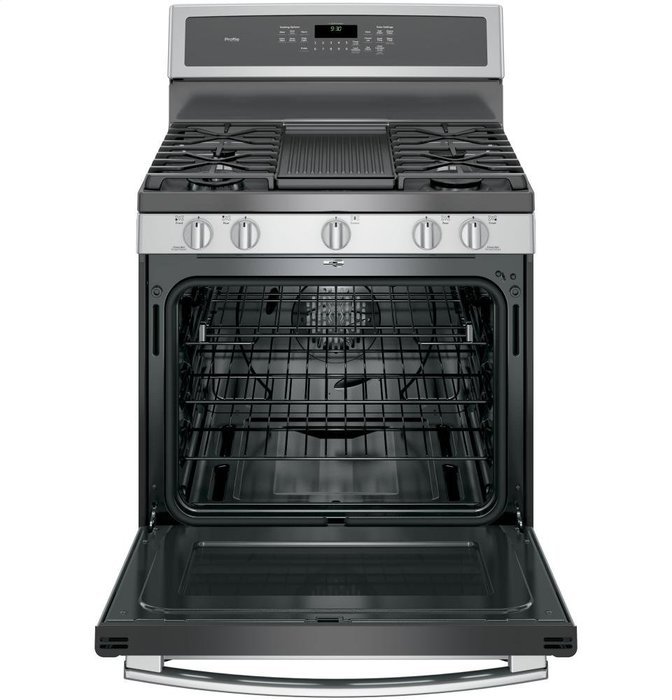 GE PGB930SEJSS Profile 30" Stainless Steel Gas Sealed Burner Range - Convection N2
