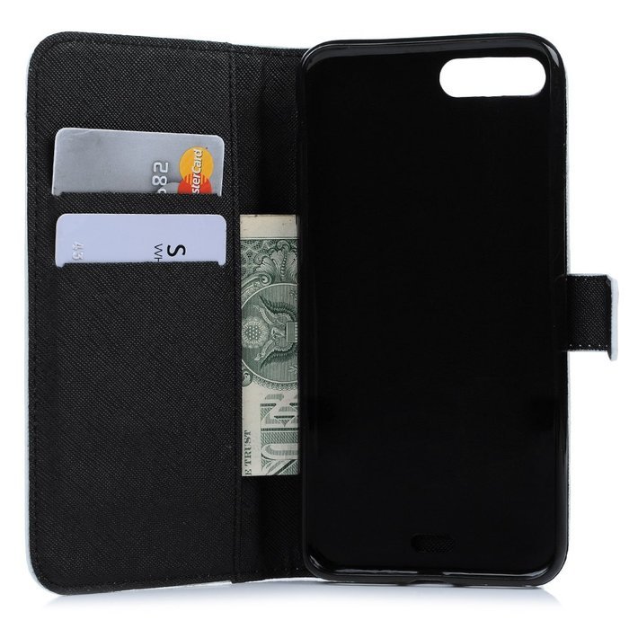 iPhone 7 Plus Case (5.5 inch) - Flip Stand Wallet Case PU Leather Shock-Absorption Soft TPU Inner Bumper Cute... N35