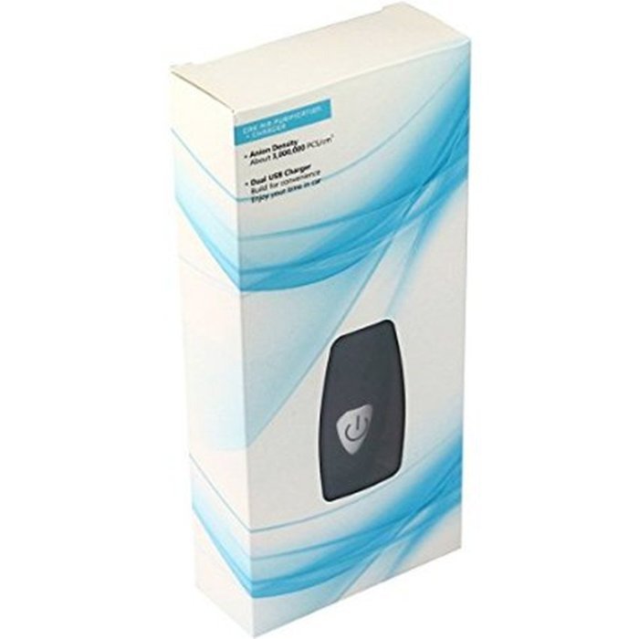 Kevenanna Car air Freshener ,Car Ionic Air Purifier with Dual Port USB car Charger Removes Cigarette Smoke, Bacteria... N3