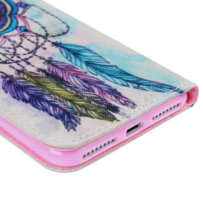 iPhone 7 Plus Case (5.5 inch) - Flip Stand Wallet Case PU Leather Shock-Absorption Soft TPU Inner Bumper Cute... N41