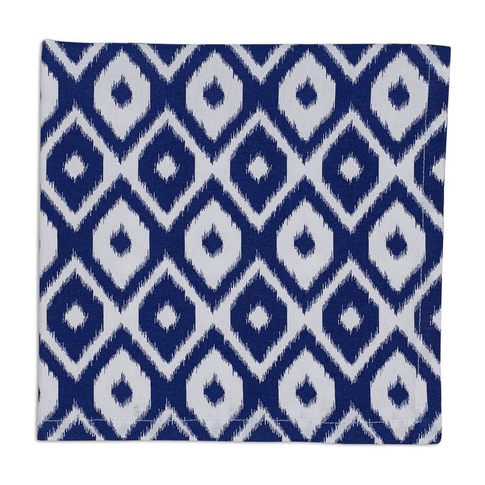 DII 100% Cotton, Basic Everyday 18x18" Buffet Napkin, Set of 6, Multi Color Zig Zag N14