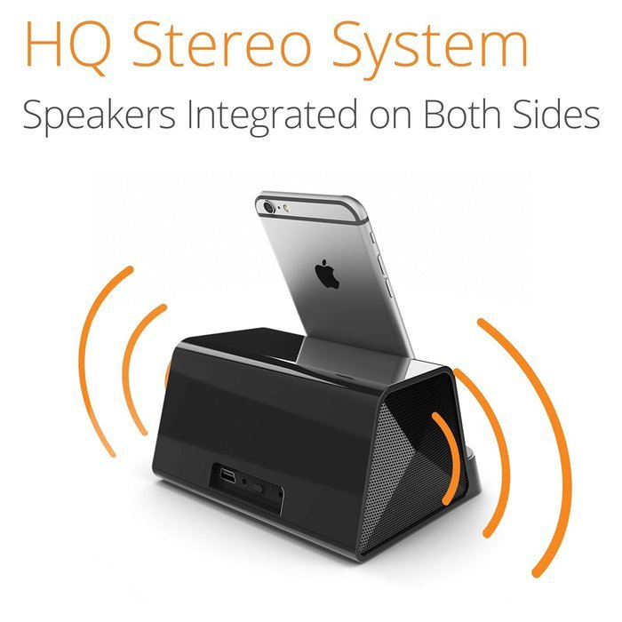 Satechi iFit-2 Portable Rechargeable Speaker Stand for Smartphones & Tablets: iPad Mini, Air, 3, iPhone 6 Plus... N9