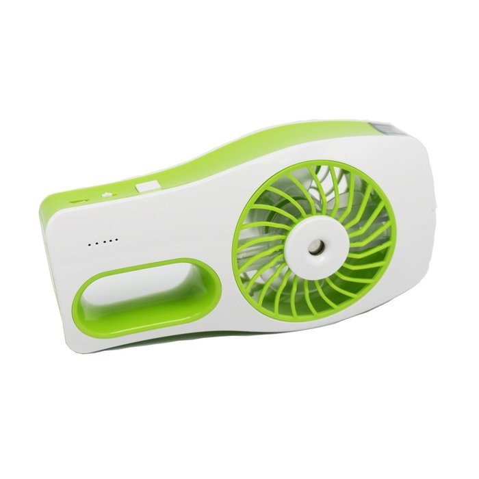 Riipoo Mini Portable USB Beauty Humidifier Fan,Water Spray Beauty Humidifier Fan with USB Charging Cable（Green） N3