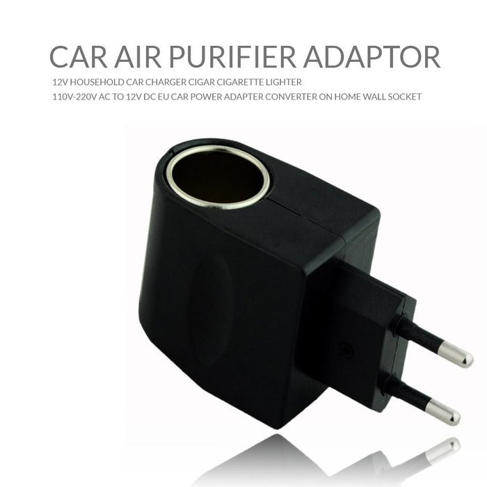 Car Air Purifier, Car Ionizer, Smoke Buddy, 12V Household Car Air Purifier Ionizer Power Adapter Converter on...