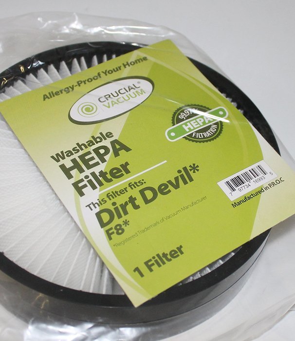 2 Dirt Devil F8 HEPA Filters; Compare with Dirt Devil Part # 3UD0280001, 3-UD0280-001; Designed & Engineered by...