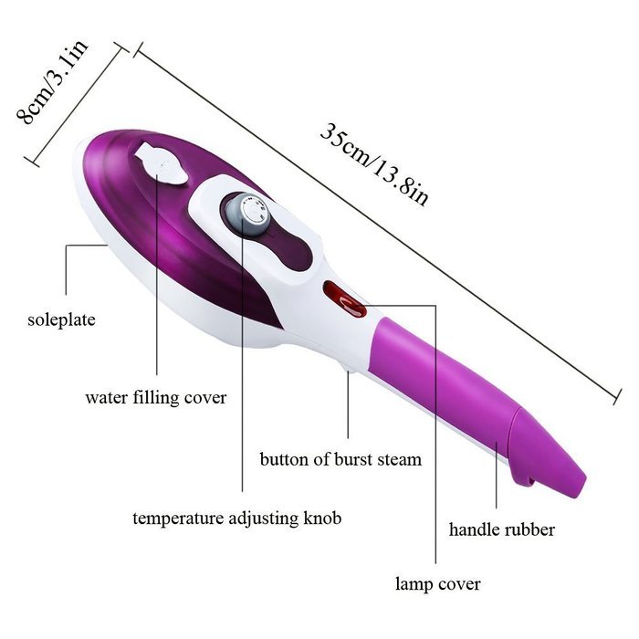 [Upgraded Version]Home Garment Steamer Portable Fabric Steamer, Clothes Steamer Handheld, Iron Steamer, Household... N7